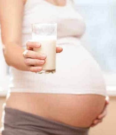 calcium when pregnant - milk