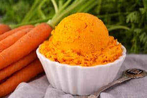 carrot ice cream as healthy easter treat