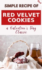 Red velvet Valentine cookies