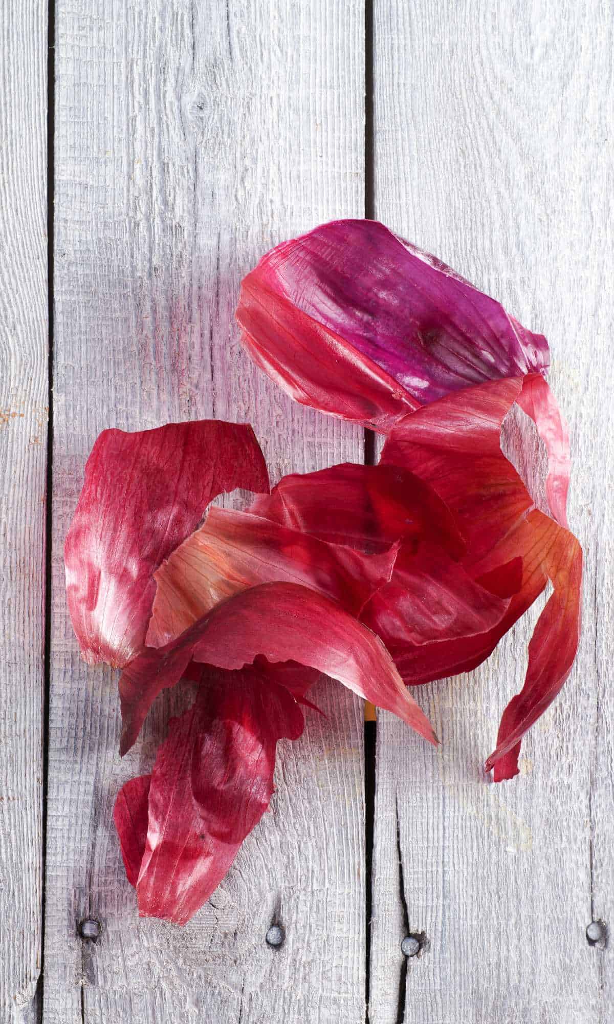 red onion skins need for dyeing Easter eggs