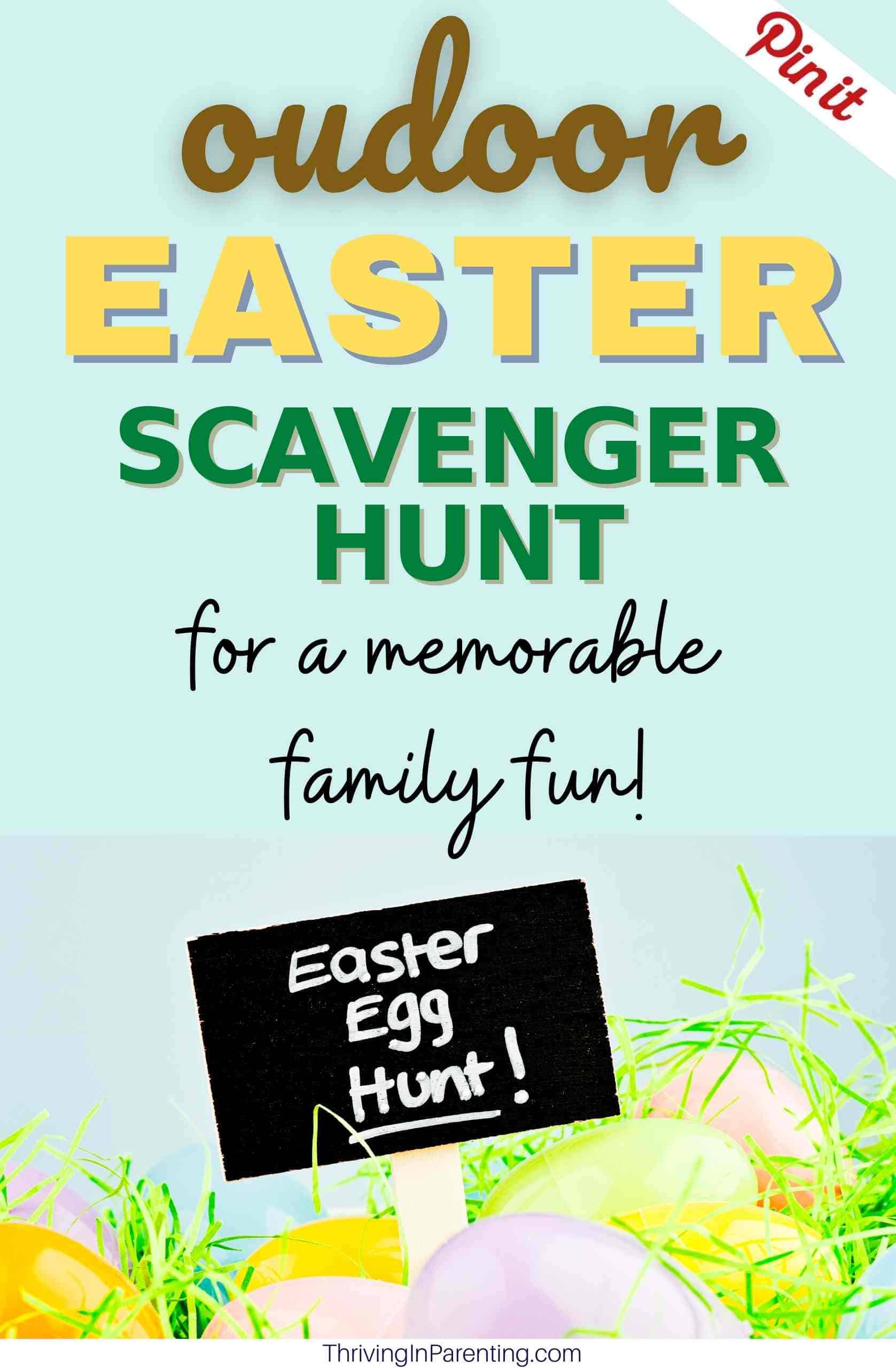 Super Fun Outdoor Easter Scavenger Hunt [With Printable Clues]